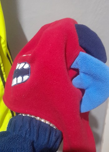 Kırmızı Erkek Polar Bere Rock Punk - Görsel 3