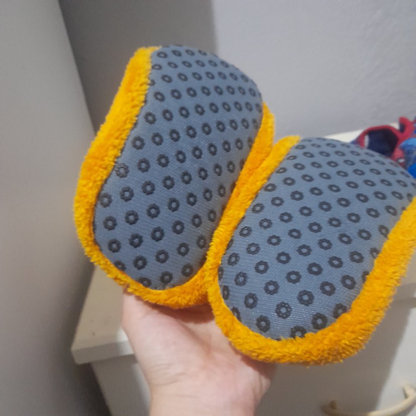 Kız Çocuk Sarı Kürklü Sıcak Ev Terliği - Görsel 2