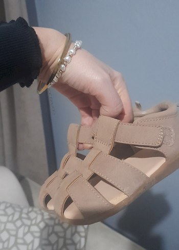 H&M erkek Çocuk Bej Cırtcırtlı Terlik - Görsel 4