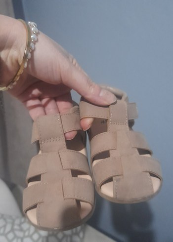 H&M erkek Çocuk Bej Cırtcırtlı Terlik - Görsel 2