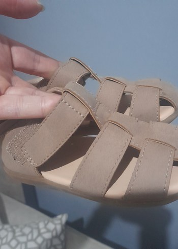 H&M erkek Çocuk Bej Cırtcırtlı Terlik - Görsel 5