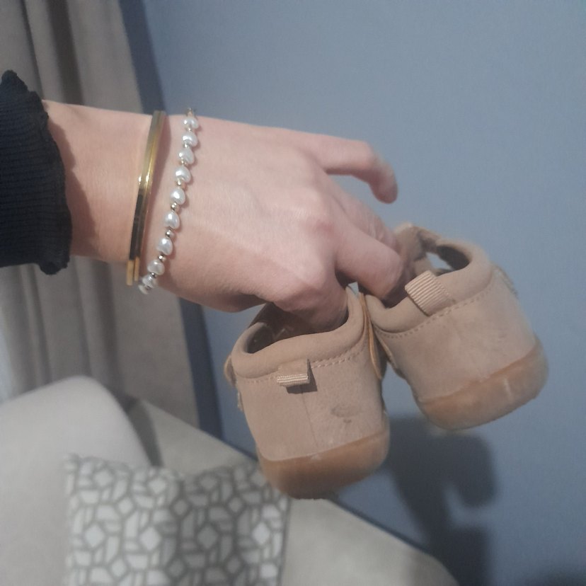 H&M erkek Çocuk Bej Cırtcırtlı Terlik - Görsel 3