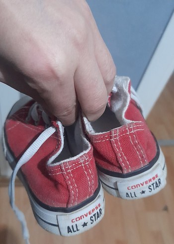 Erkek Beyaz Bağcıklı Kırmızı Spor Ayakkabı - Görsel 2