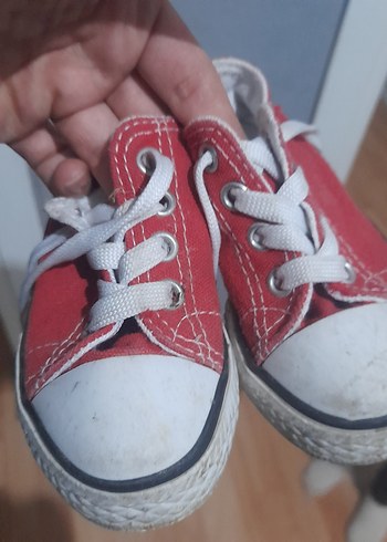 Erkek Beyaz Bağcıklı Kırmızı Spor Ayakkabı - Görsel 4