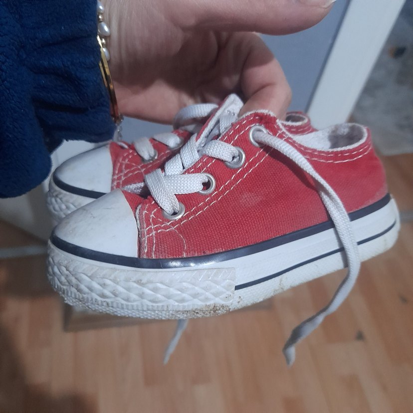 Erkek Beyaz Bağcıklı Kırmızı Spor Ayakkabı - Görsel 3