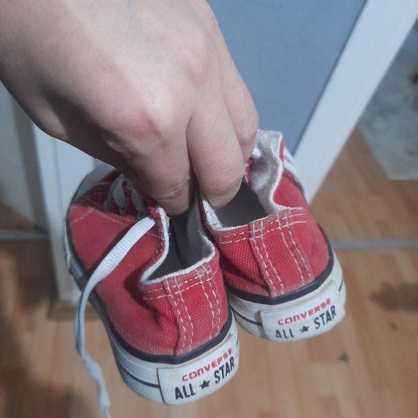 Erkek Beyaz Bağcıklı Kırmızı Spor Ayakkabı - Görsel 2