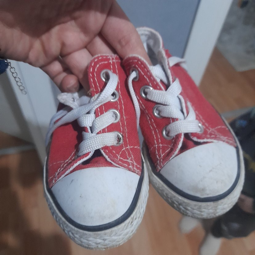 Erkek Beyaz Bağcıklı Kırmızı Spor Ayakkabı - Görsel 4