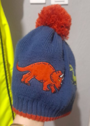 Renkli Nakışlı Erkek Çocuk Bere - Görsel 2