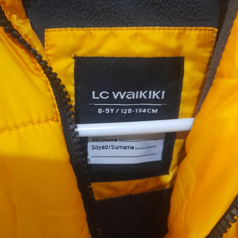 Sarı Fermuarlı Erkek Çocuk Mont - Görsel 3