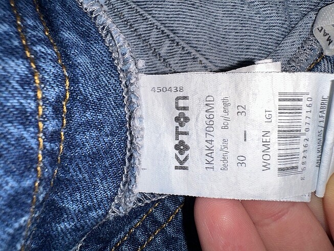30 Beden mavi Renk Jean pantolon mom