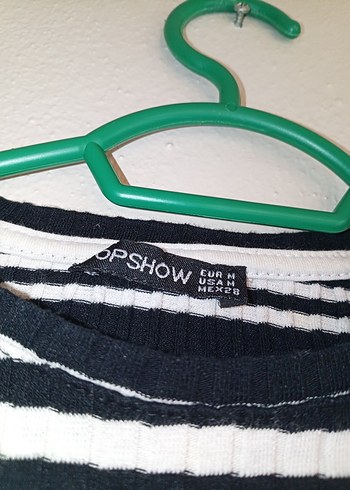 Çizgili, boğazlı, uzun kollu kadın kazak - Görsel 2