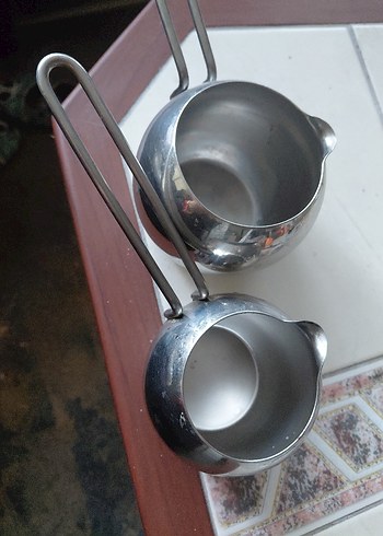 Paslanmaz Çelik Sütlük cezve Seti - Görsel 2