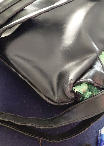 Yeşil Pul Detaylı Kadın Sırt Çantası - Görsel 5