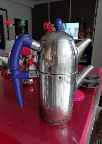 Mor Saplı #ÇELİK  #Çaydanlık - Görsel 2