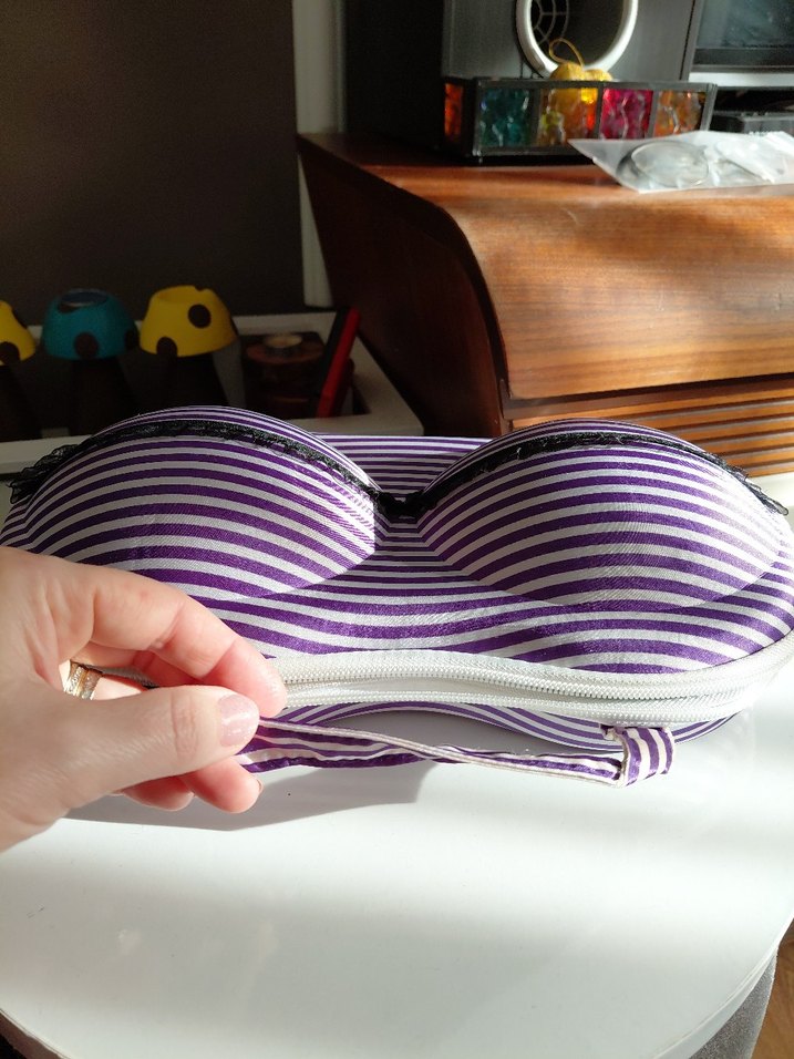 Mor Çizgili Gotik #Sütyenik - Görsel 5