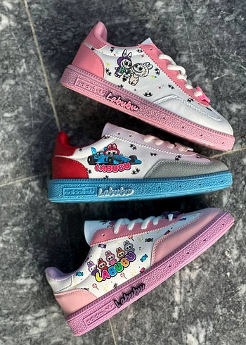 Diğer Kız Çocuk Pembe Baskılı Spor Ayakkabı