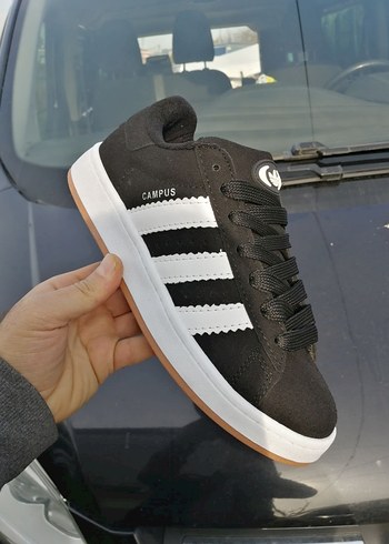 Siyah Beyaz Bağcıklı Günlük Spor Ayakkabı - Görsel 5