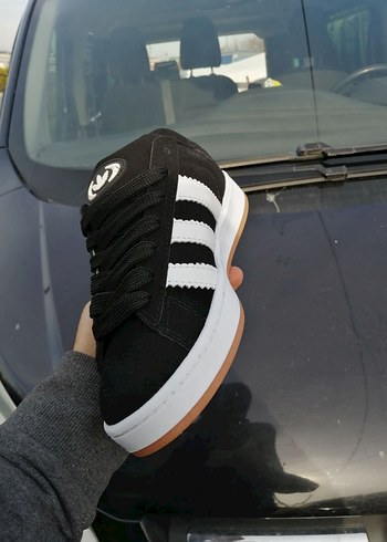 Siyah Beyaz Bağcıklı Günlük Spor Ayakkabı - Görsel 6