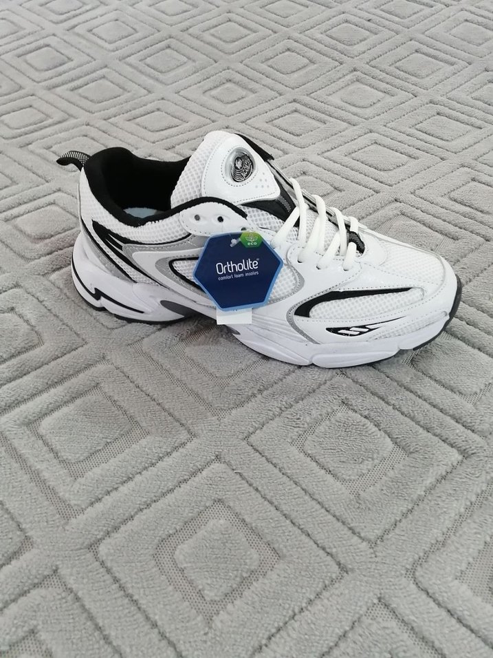 Beyaz Erkek Outdoor Spor Ayakkabı Velcro - Görsel 4