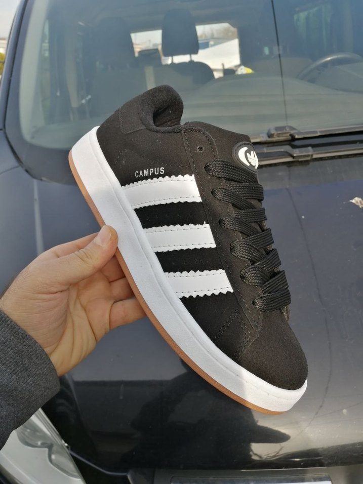 Kadın Siyah Beyaz Campus Spor Ayakkabı - Görsel 5