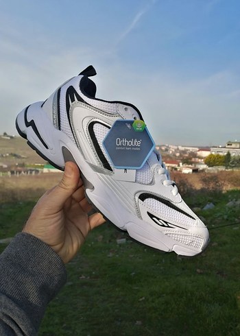 Erkek Beyaz Outdoor Spor Ayakkabı Velcro - Görsel 2