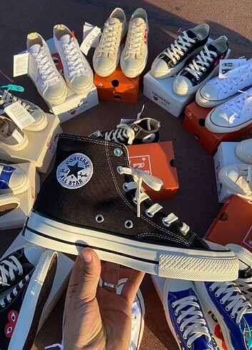 Converse chuck Taylor İthal orjinal Orjinal kutu Qr kod ve barko