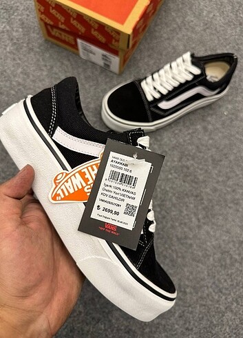 38 Beden 36-40 ARASI SINIRSIZ STOK PLATFROM TABAN VANS İTHAL ÜRÜN İthal