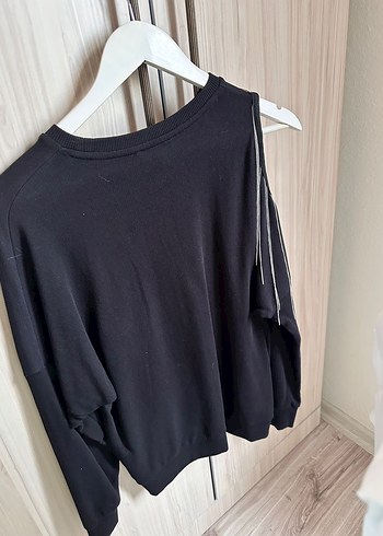 Mavi Tek omuz açık sweatshirt