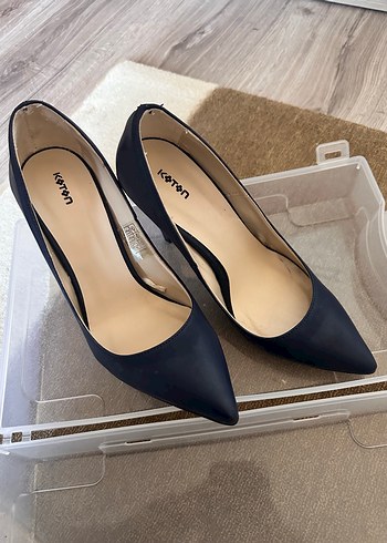 Klasik Lacivert Stiletto Kadın Ayakkabı