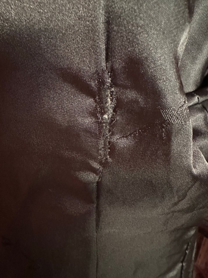 Siyah Uzun Deri Kadın Ceket - Görsel 5