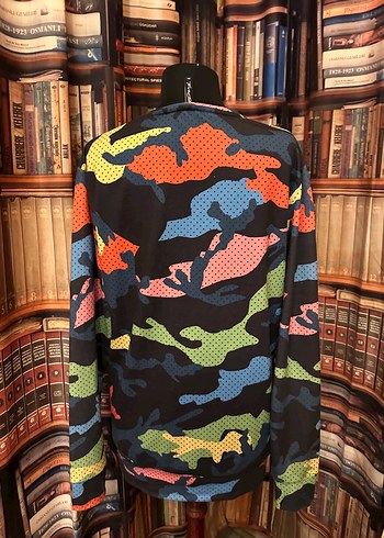 Erkek Kamuflaj Desenli Uzun Kollu Sweatshirt - Görsel 6