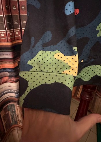 Erkek Kamuflaj Desenli Uzun Kollu Sweatshirt - Görsel 8