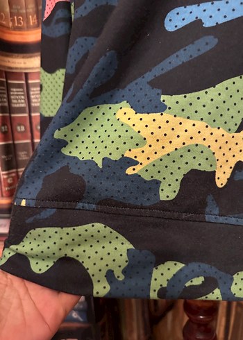 Erkek Kamuflaj Desenli Uzun Kollu Sweatshirt - Görsel 7