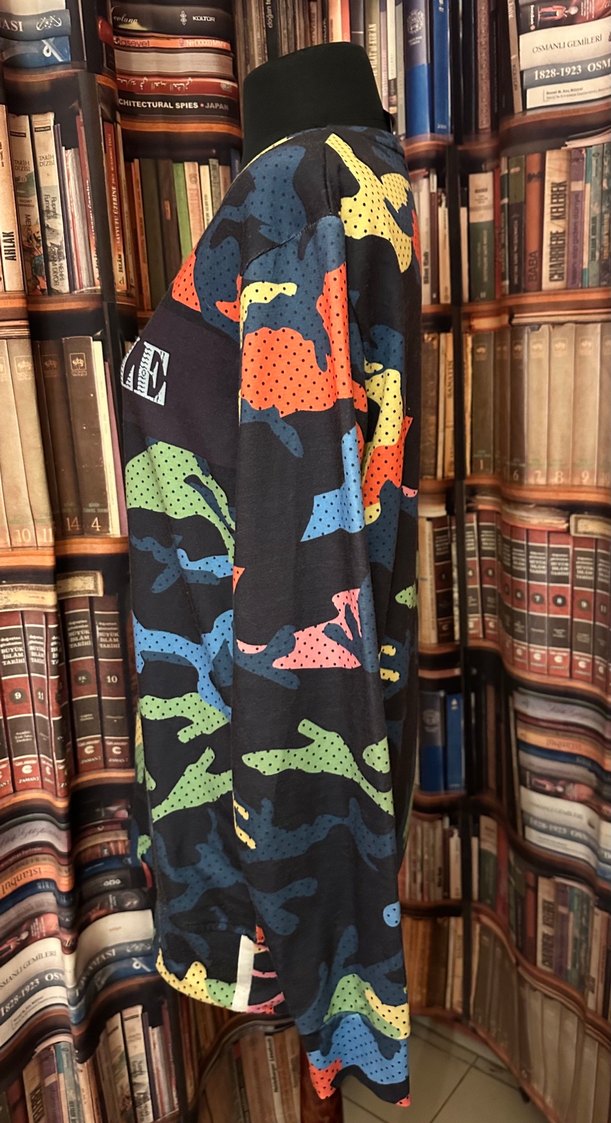 Erkek Kamuflaj Desenli Uzun Kollu Sweatshirt - Görsel 3