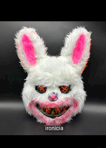 Renkli Işıklı Tavşan Peluş Oyuncak - Görsel 4