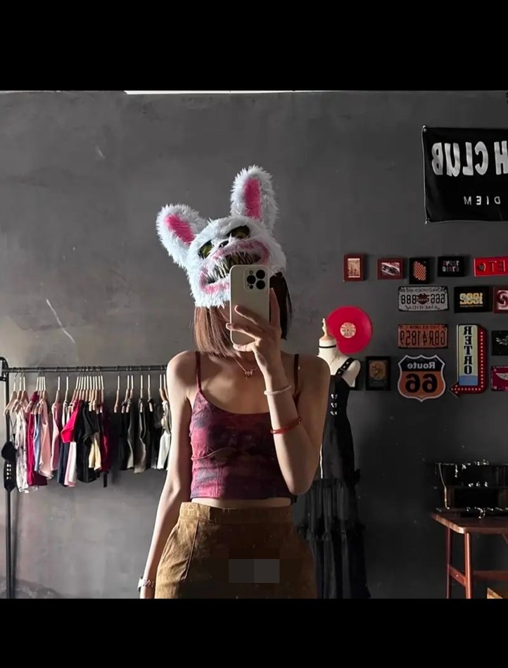 Renkli Işıklı Tavşan Peluş Oyuncak - Görsel 5