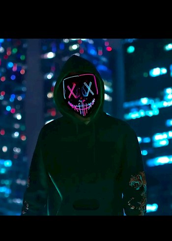 Neon Işıklı Yüz Maskesi - Görsel 4