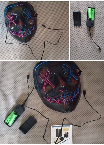 Neon Işıklı Yüz Maskesi - Görsel 9