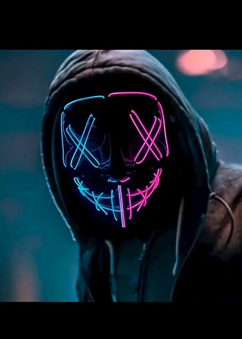 Neon Işıklı Yüz Maskesi - Görsel 2