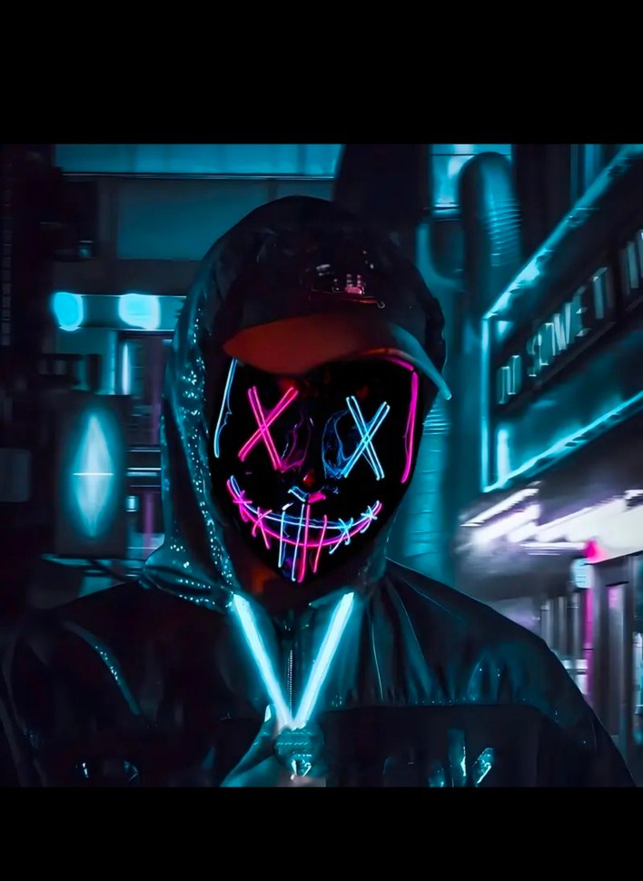 Neon Işıklı Yüz Maskesi - Görsel 3