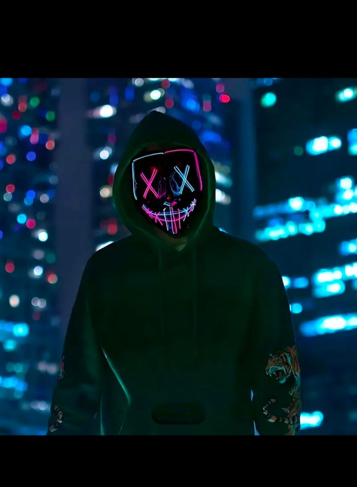 Neon Işıklı Yüz Maskesi - Görsel 4