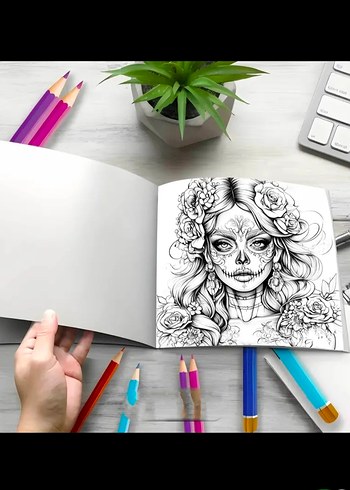 Skull Woman - Görsel 3