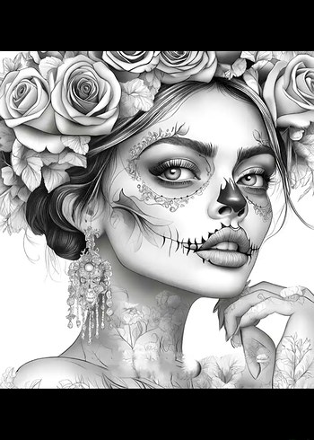 Skull Woman - Görsel 4