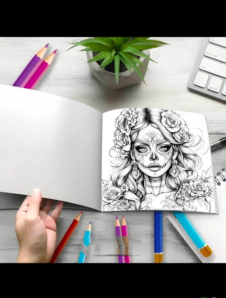 Skull Woman - Görsel 3