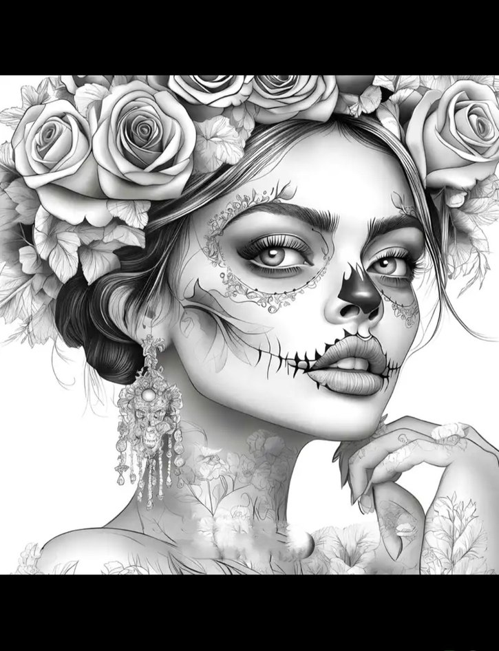 Skull Woman - Görsel 4