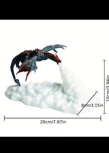 Kızıl Ejderha Aksiyon Figürü ve Alev Efekti - Görsel 6