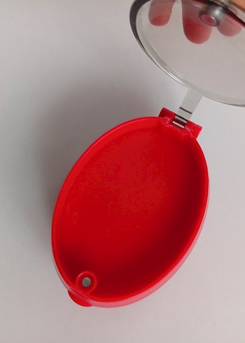 Aynalı Kırmızı Saç Fırçası - Görsel 3