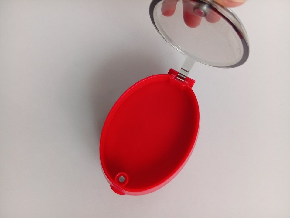 Aynalı Kırmızı Saç Fırçası - Görsel 3