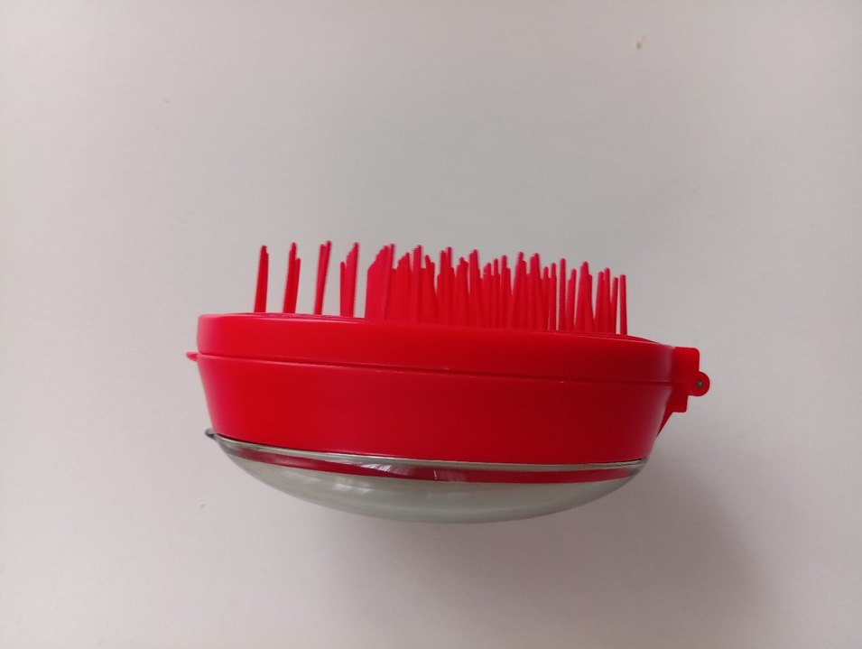 Aynalı Kırmızı Saç Fırçası - Görsel 2