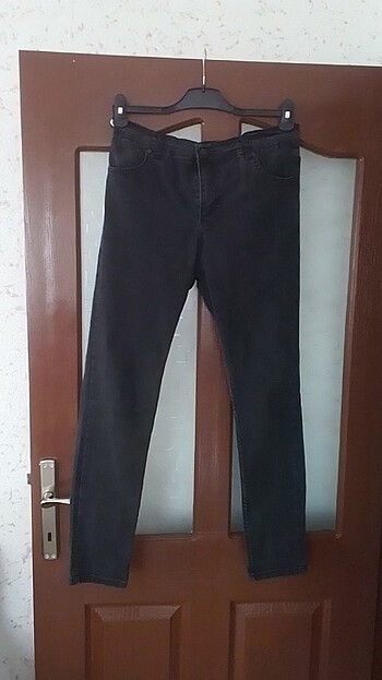 Siyah Likralı Kot Pantolon 